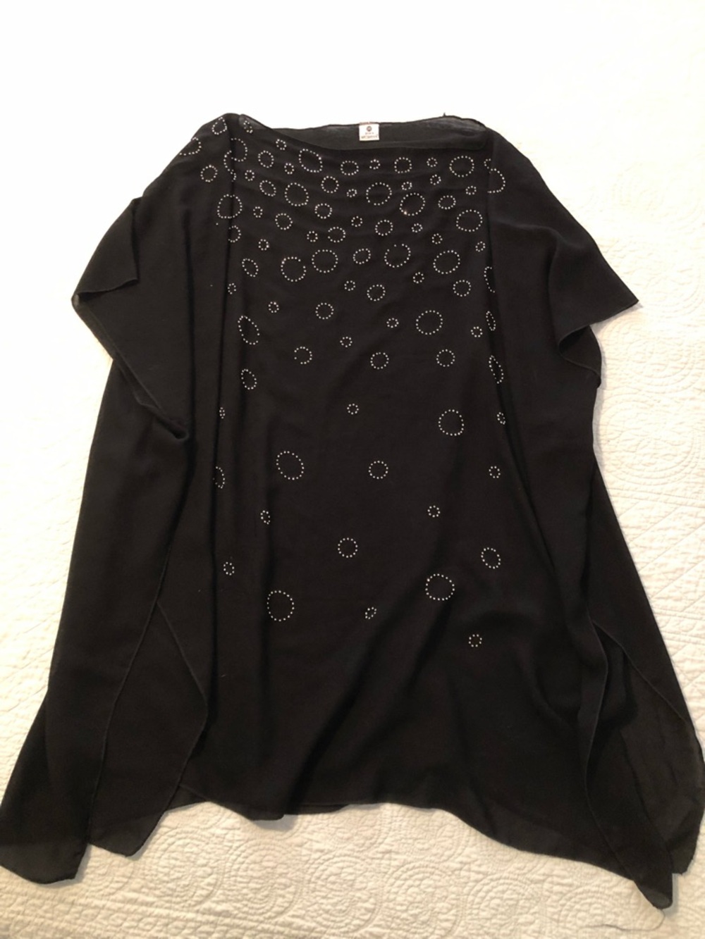 Jessica McClintock waterfall tunic kimono. One size.